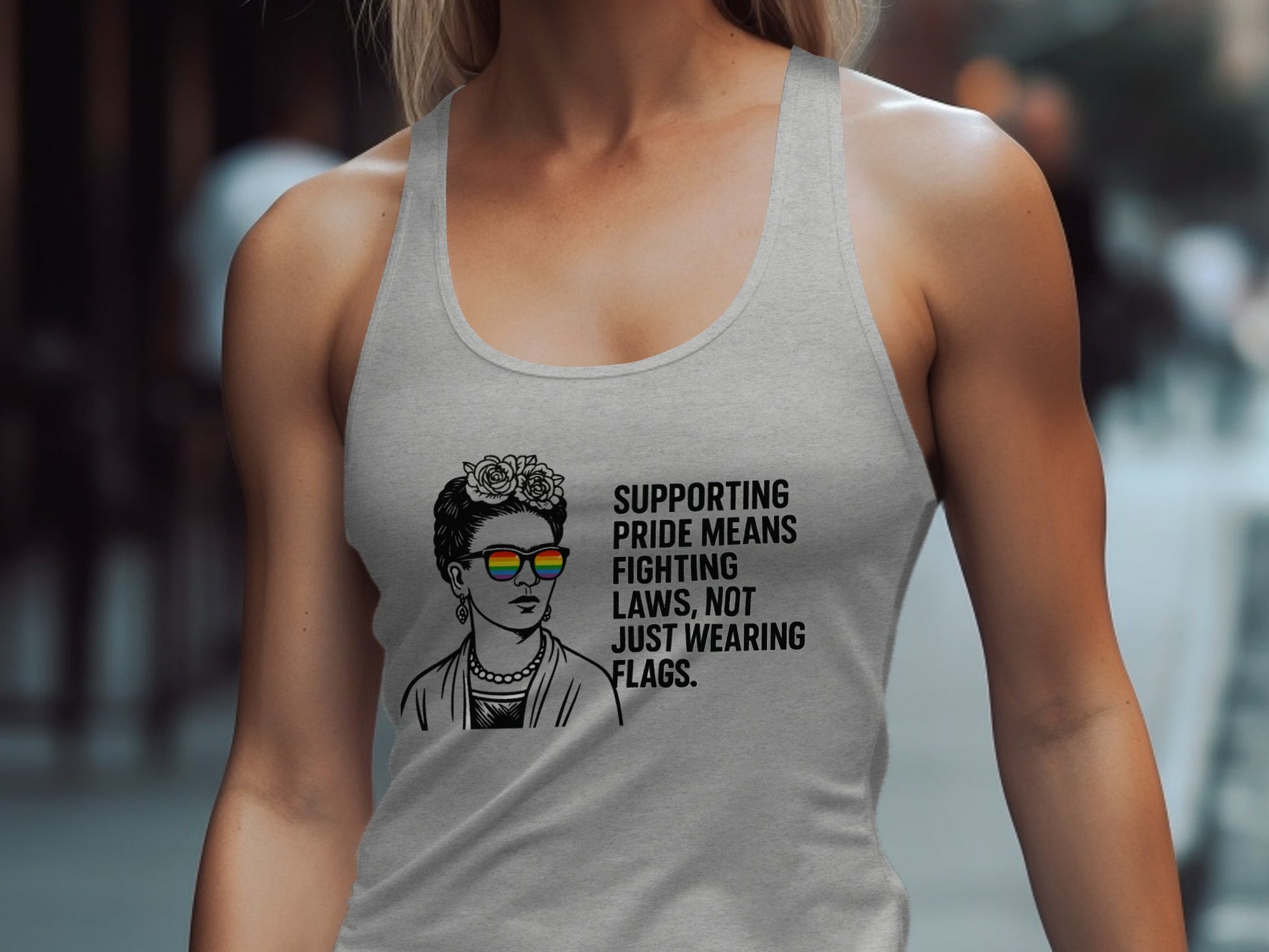 Supporting Pride Means Fighting Laws Tank Top product type