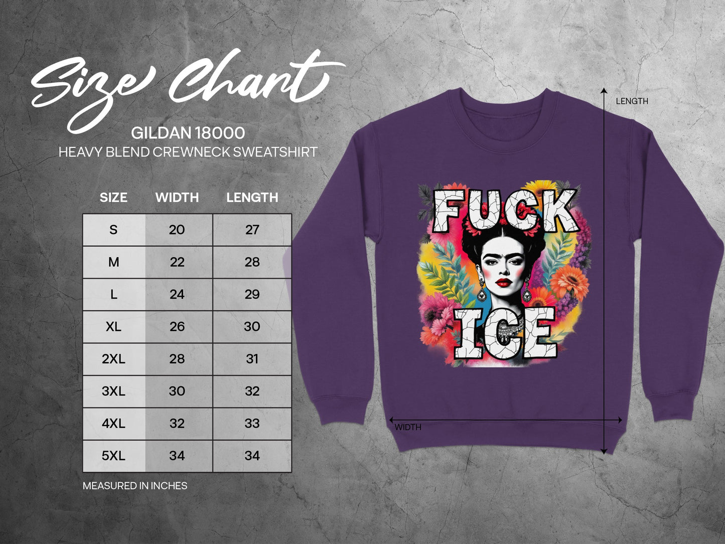 Fuck Ice Graphic Crewneck Sweatshirt