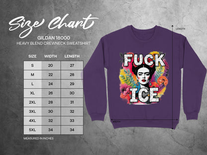 Fuck Ice Graphic Crewneck Sweatshirt