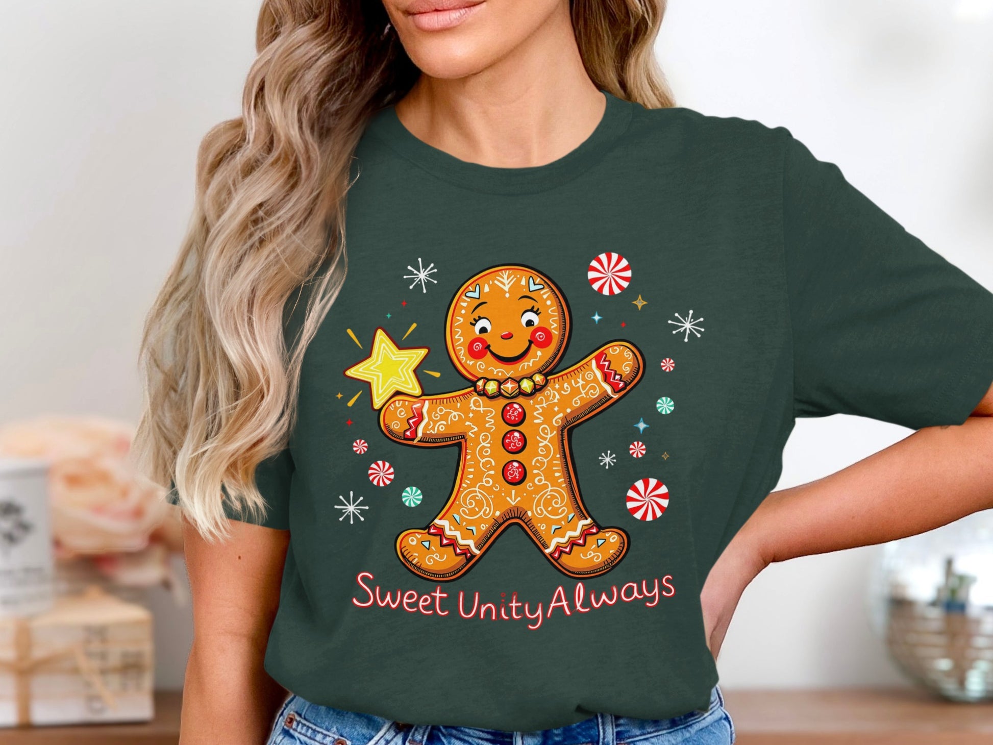 Sweet Unity Always Gingerbread Man Holiday Shirt