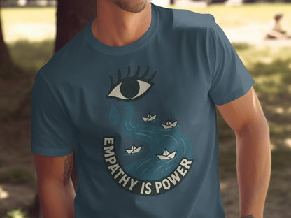 Empathy is Power Eye and Boats Graphic T-shirt