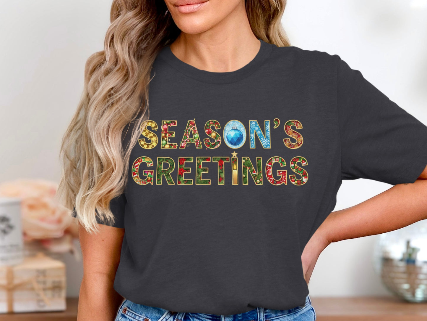 Season's Greetings Graphic Tees for Festive Cheer