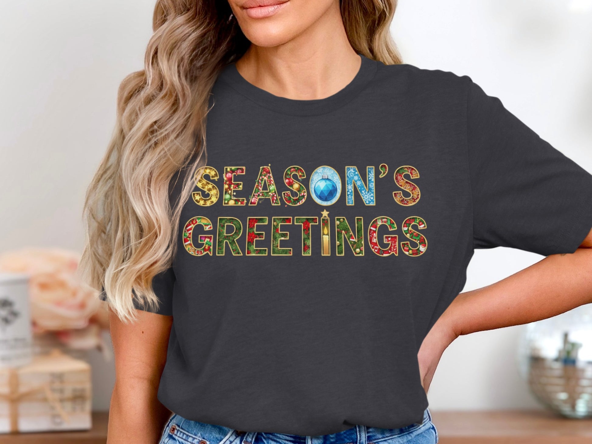 Season's Greetings Graphic Tees for Festive Cheer