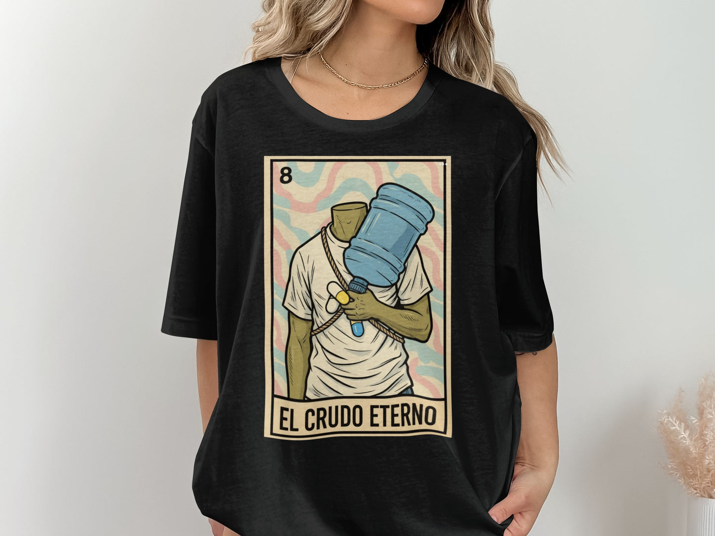 El Crudo Eterno Graphic Tee with Water Jug product