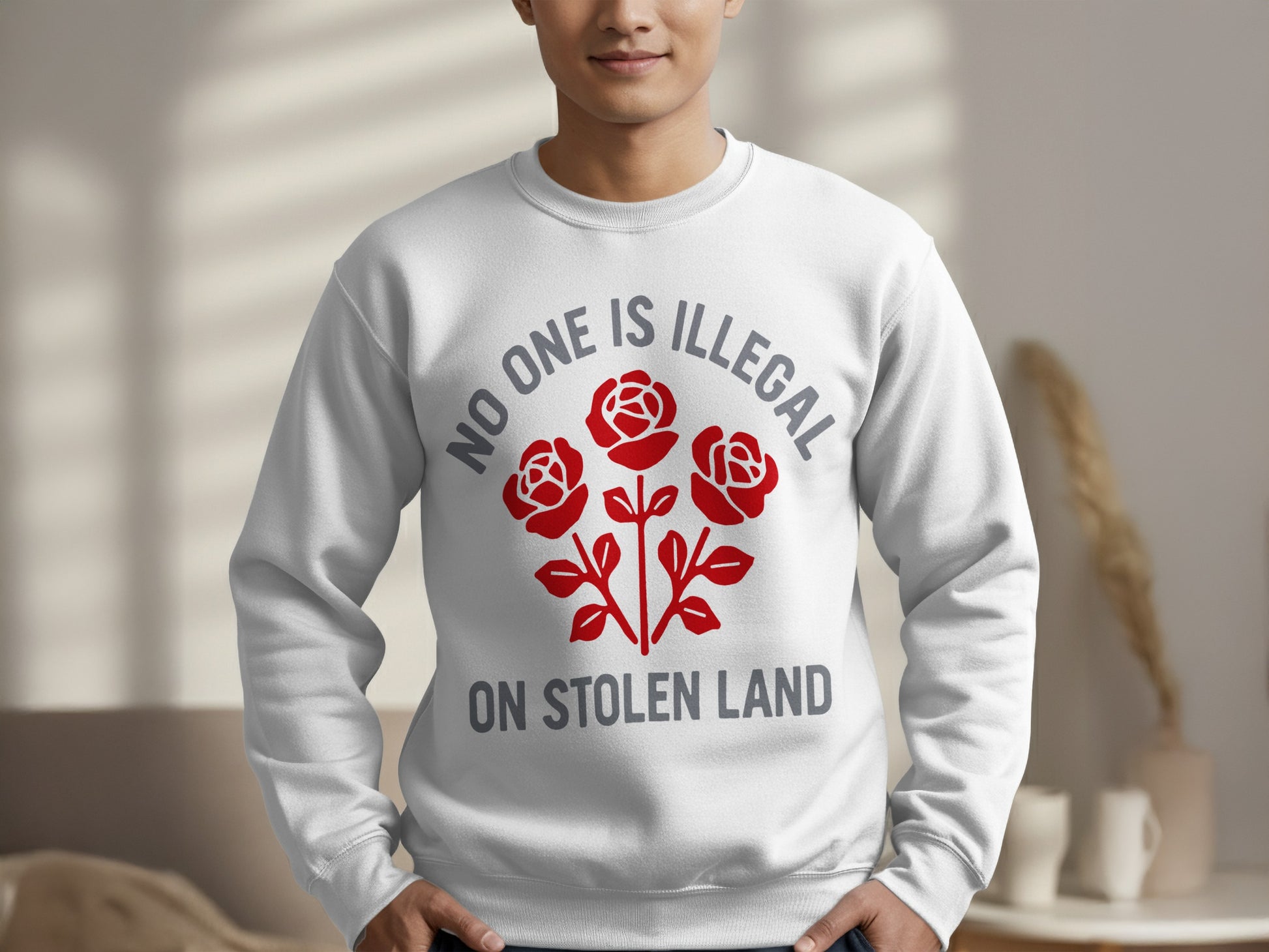 No One Is Illegal On Stolen Land Sweatshirt product type