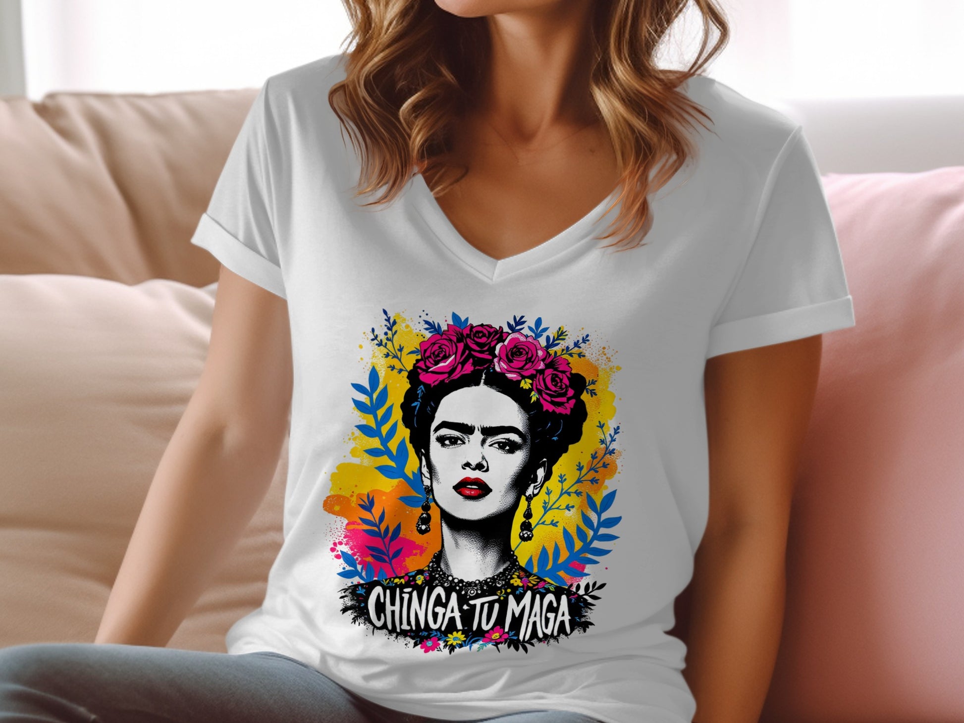 Chinga Tu Maga Graphic Print Casual T-Shirt product
