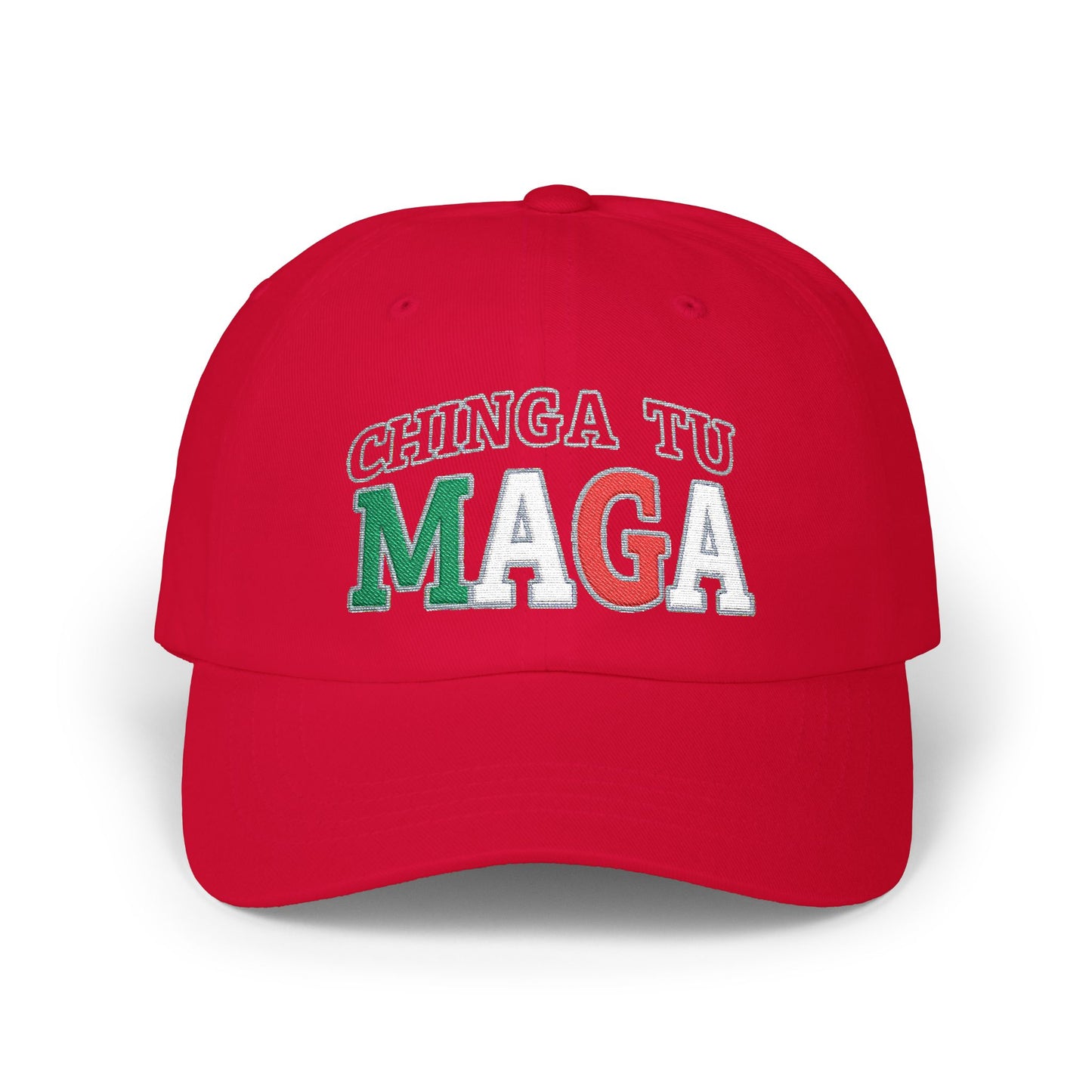 CHINGA Tu Maga Hat Embroidered Classic Dad Cap, Casual Hat for Every Occasion, Trendy Gift for Dads, Summer Accessory, Unisex Cap