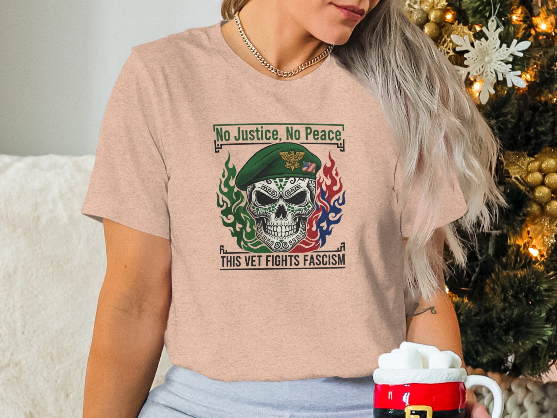 No Justice No Peace This Vet Fights Fascism Shirt