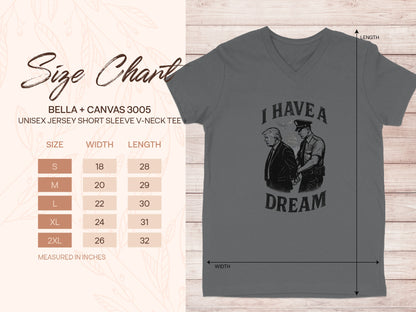 I Have a Dream Graphic Unisex V-Neck Tee product