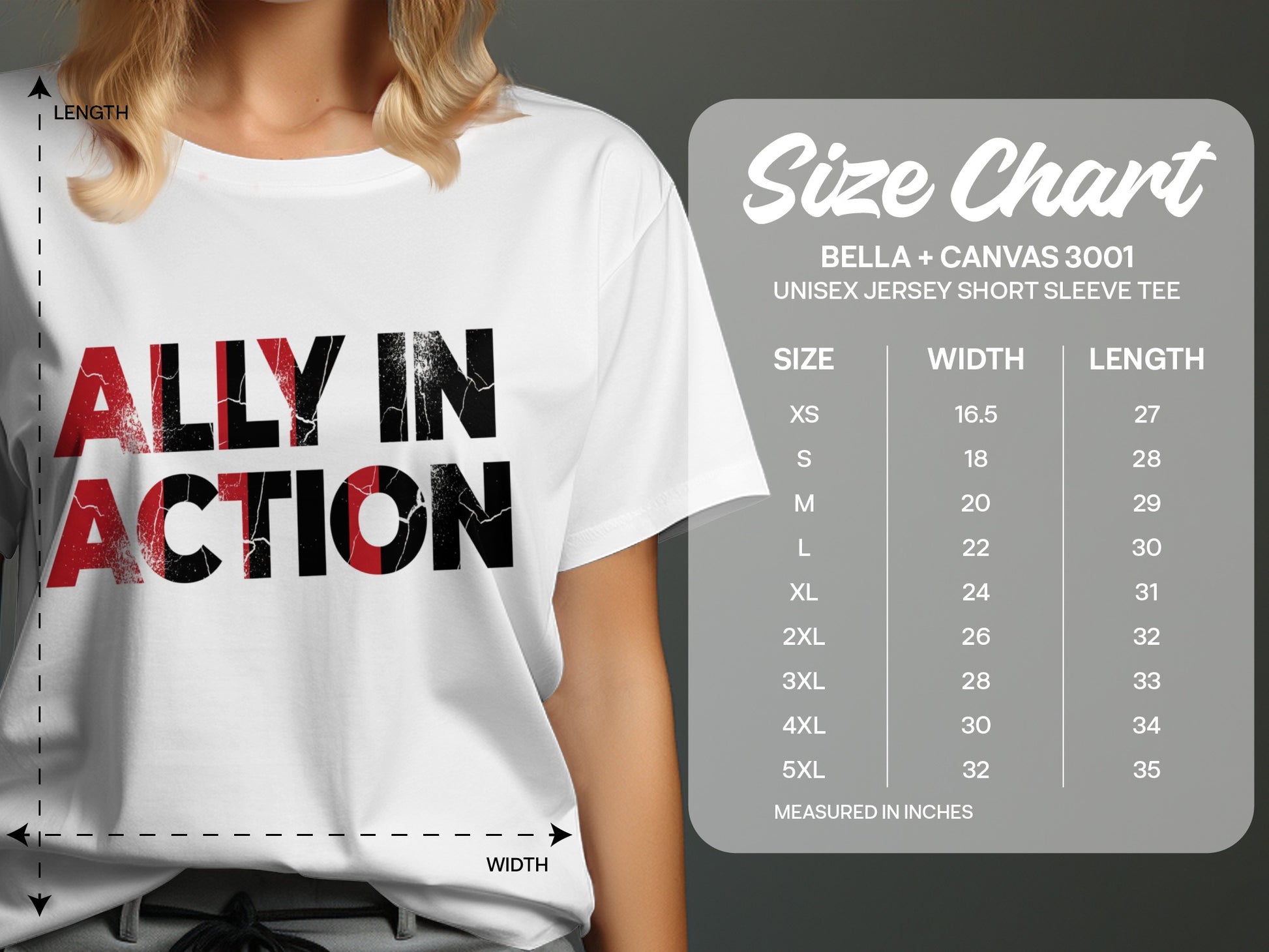 Ally In Action Unisex Jersey Short Sleeve Tee