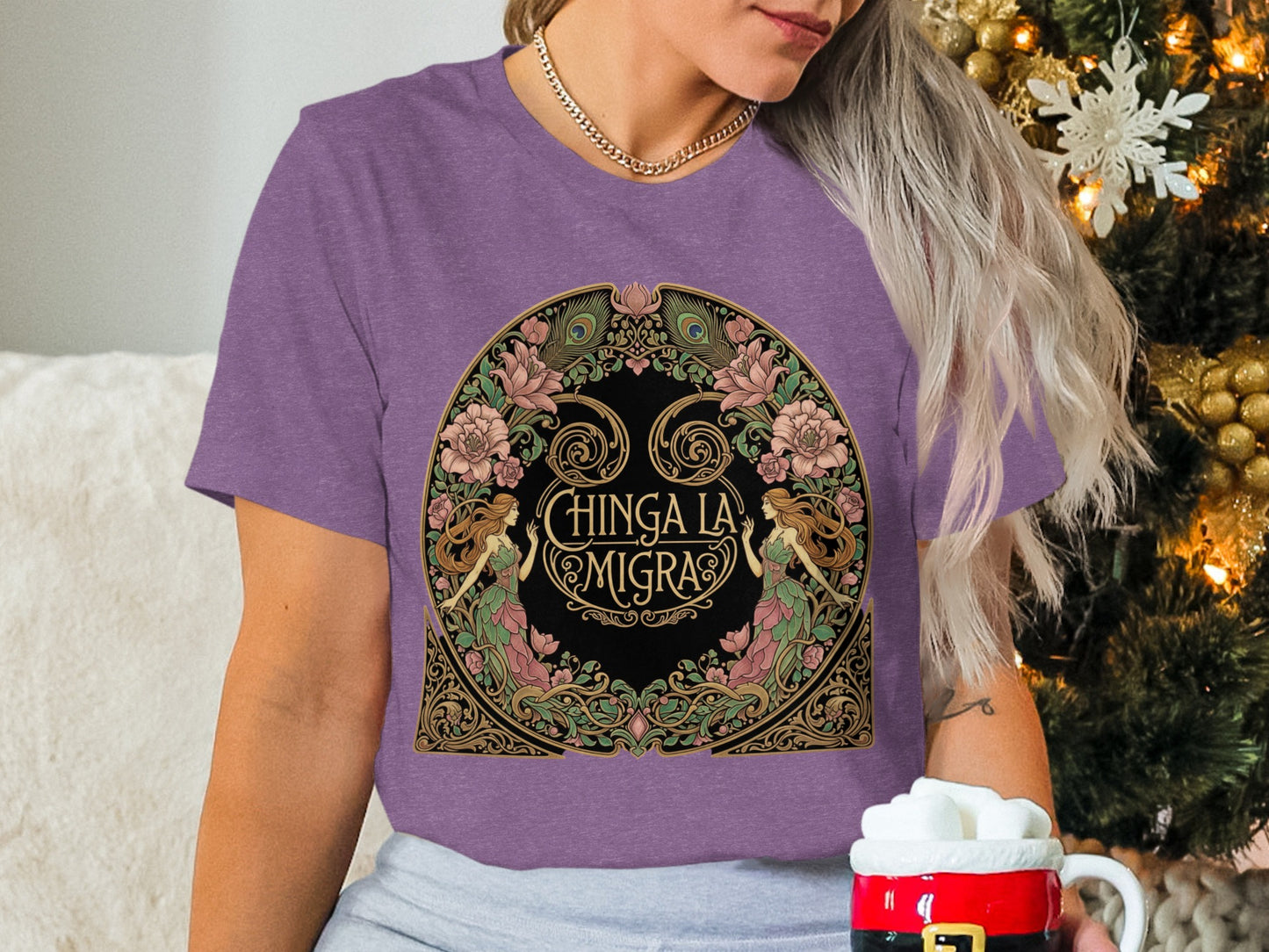 Chinga La Migra Chic Graphic Fashion T-Shirt