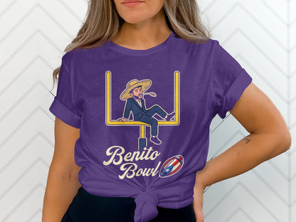 Benito Bowl Graphic T-Shirt with Football Theme