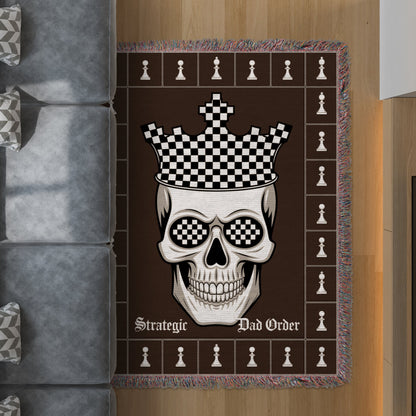 Strategic Dad Order Skull Chessboard Rug product