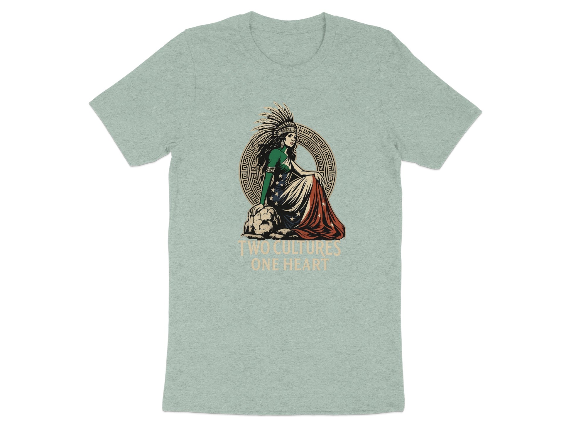 Two Cultures One Heart Graphic Tee product