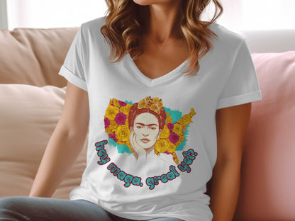 Frida Inspired Artistic Apparel Statement Tee
