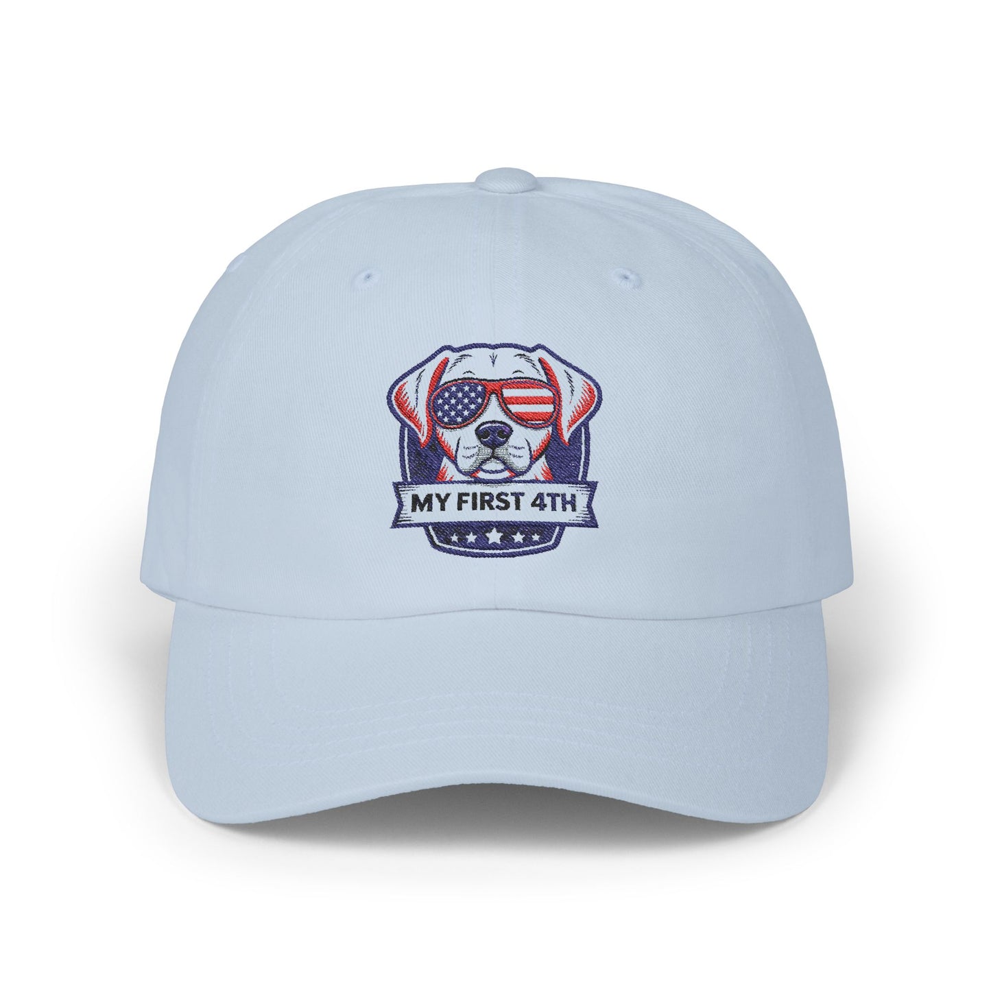 Patriotic Dog Dad Cap - My First 4th of July Headwear