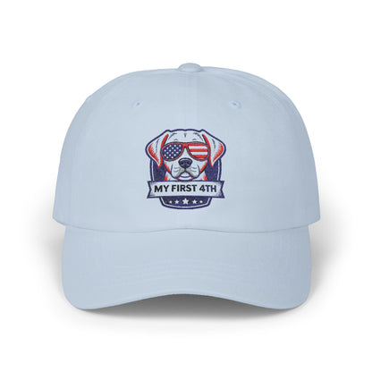 Patriotic Dog Dad Cap - My First 4th of July Headwear