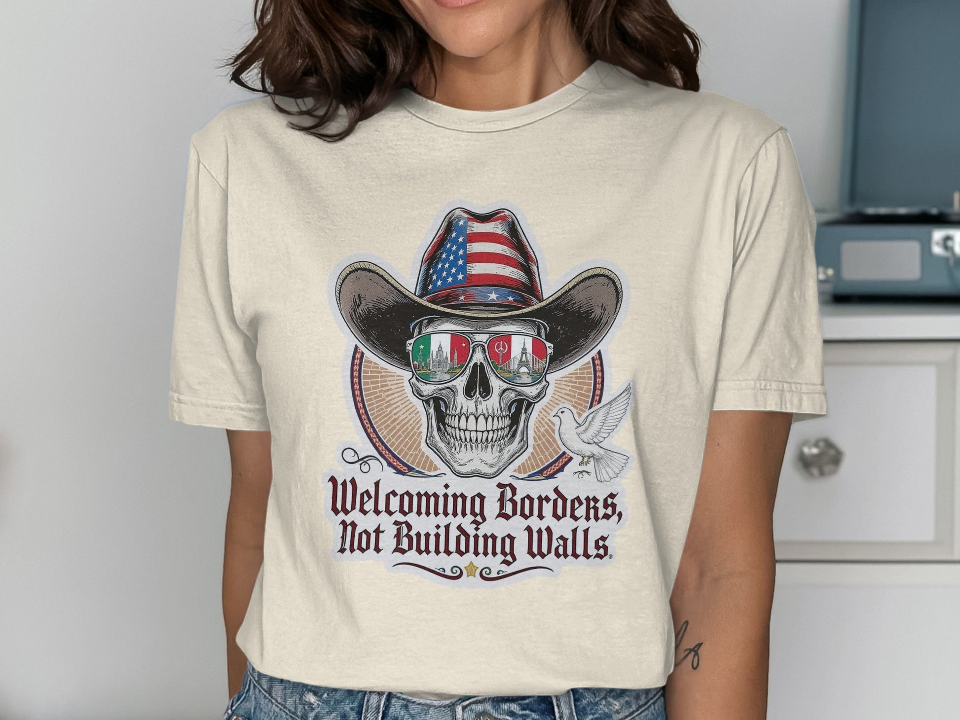 Welcoming Borders Not Building Walls Shirt product