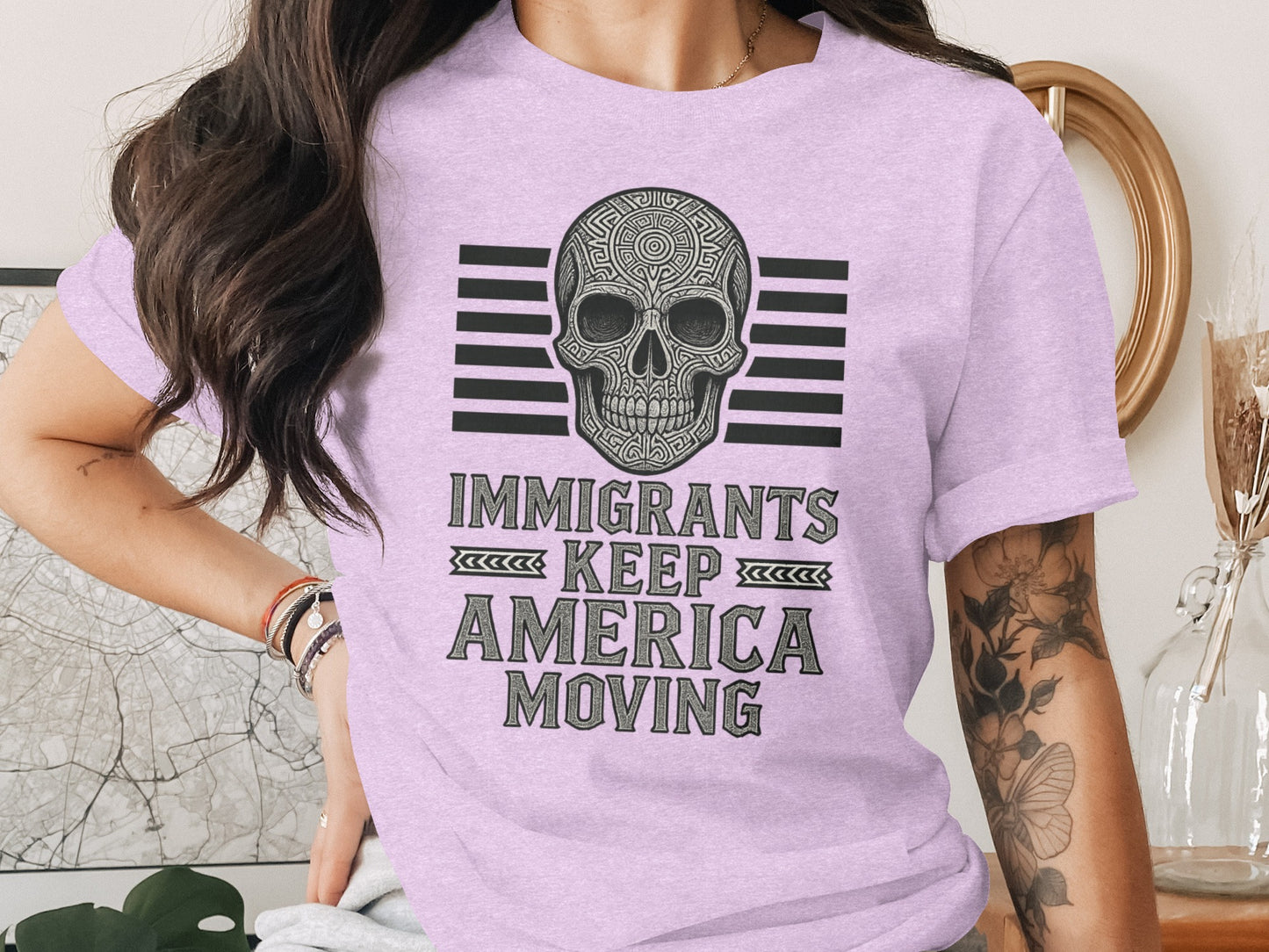 Immigrants Keep America Moving Motivational T-Shirt
