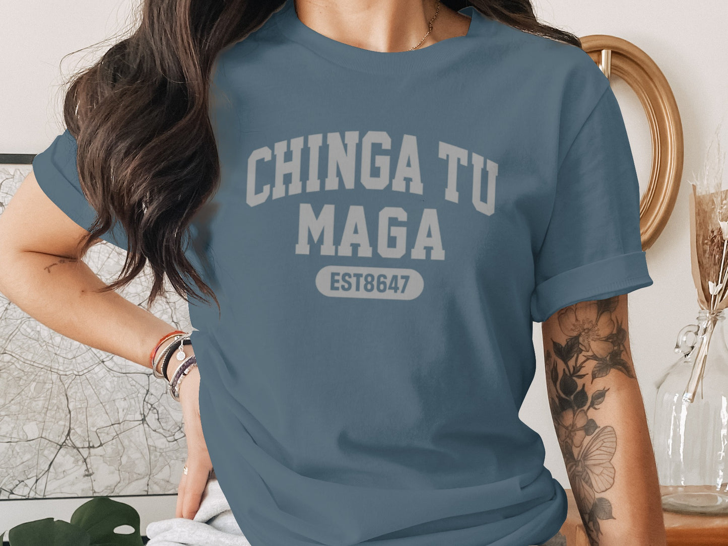 Chinga Tu Maga EST8647 Graphic Tee Shirt