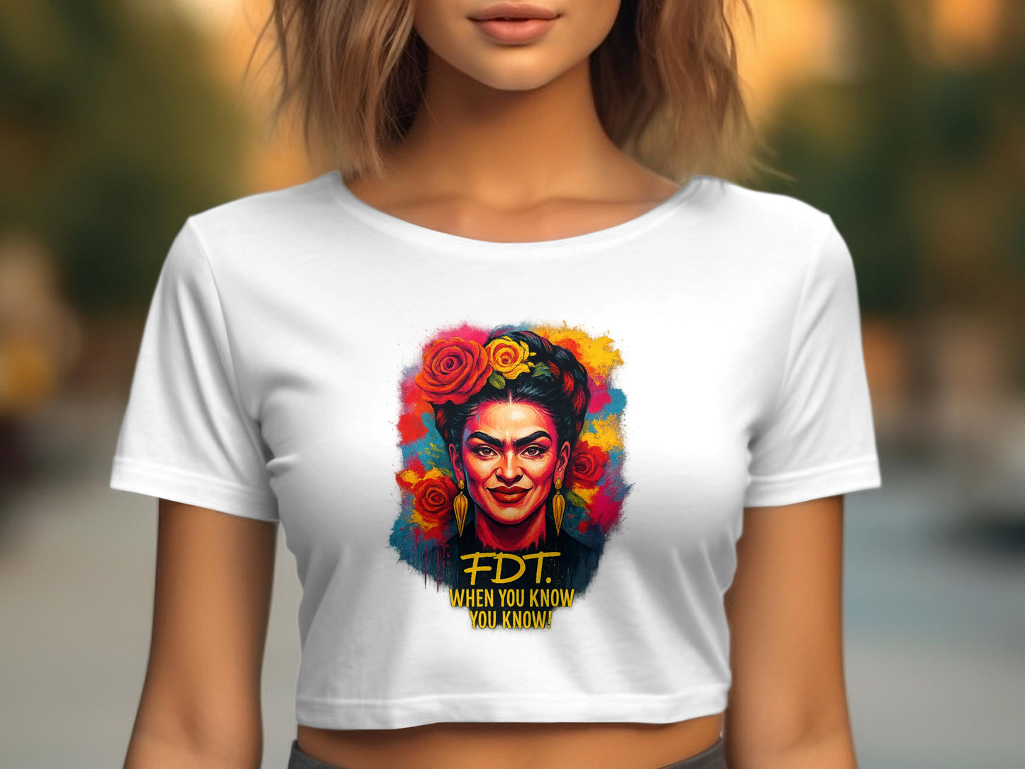 Colorful Floral Portrait FDT Graphic T-Shirt product