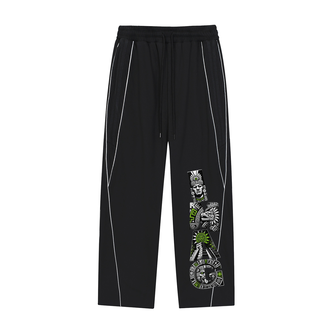 Reflection Striped Straight-Leg Sweatpants