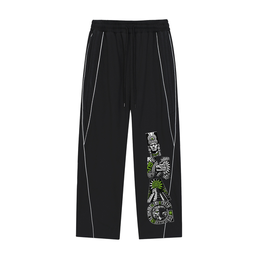 Reflection Striped Straight-Leg Sweatpants