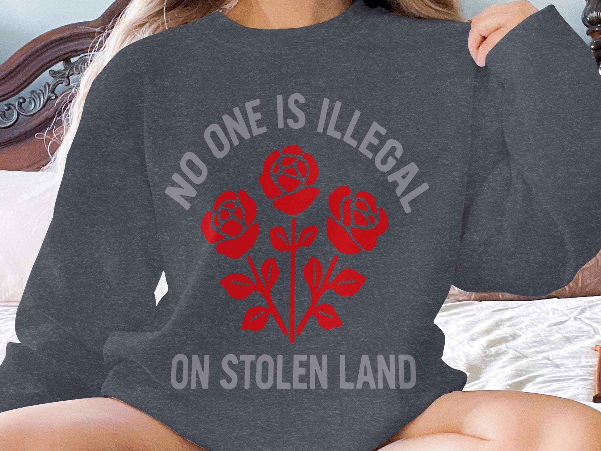 No One Is Illegal On Stolen Land Sweatshirt product type