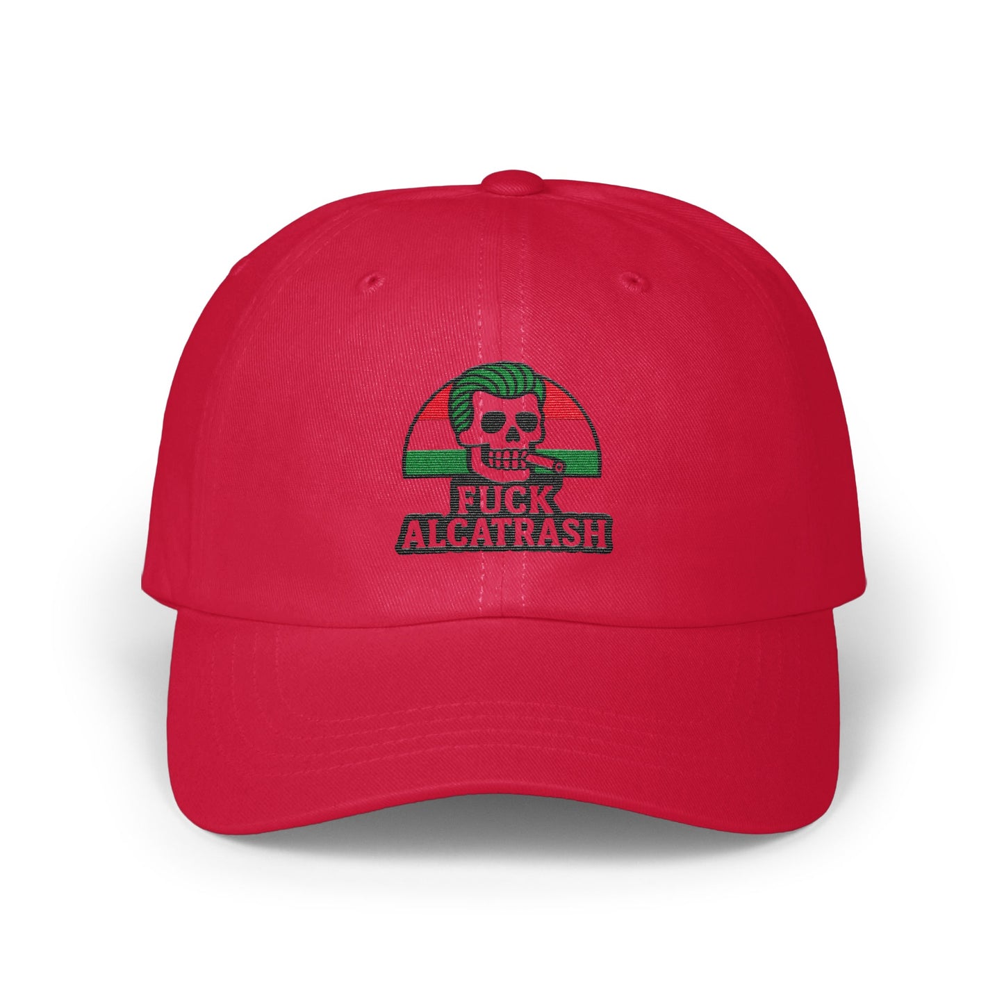 Bold Red Fuck Alcatrash Embroidered Hat product type