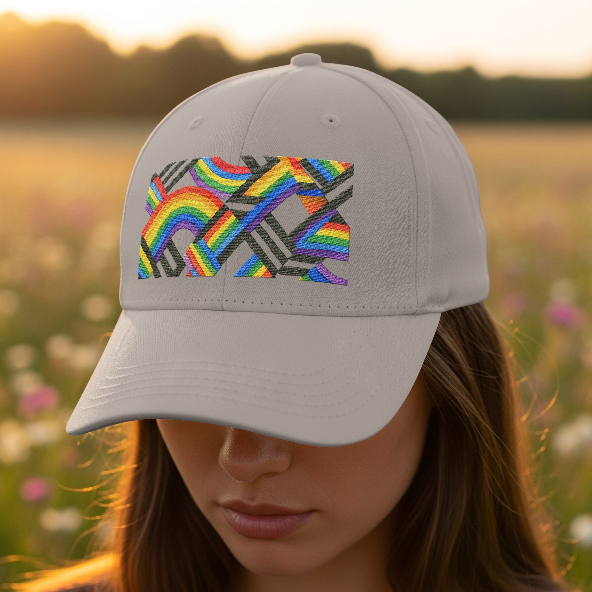 Colorful Abstract Patterned Cap Product