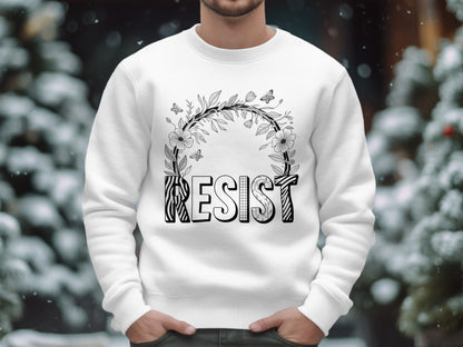Resist Floral Themed Sweatshirt product