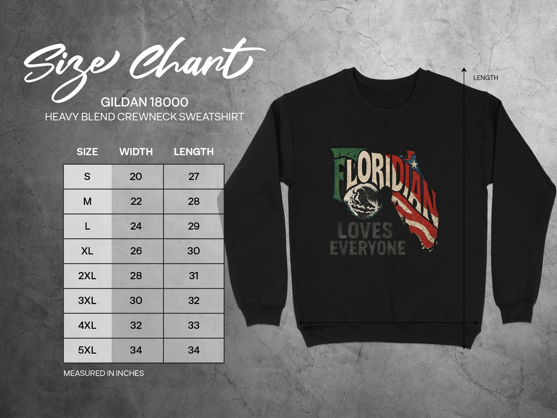 Floridian Loves Everyone Gildan 18000 Sweatshirt product type