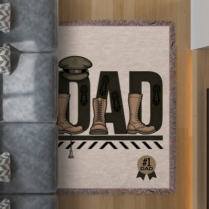 Dad Design Theme Decorative Fringe Army Rug Product