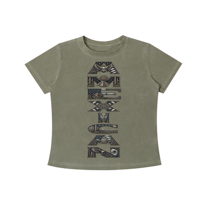 AMEXICAN Vintage Wash Slim Fit T-shirt