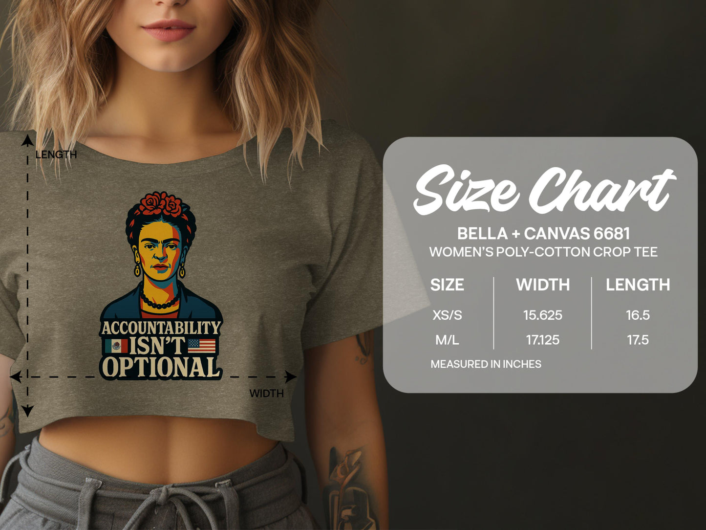 Accountability Isn't Optional Women's Crop Tee product