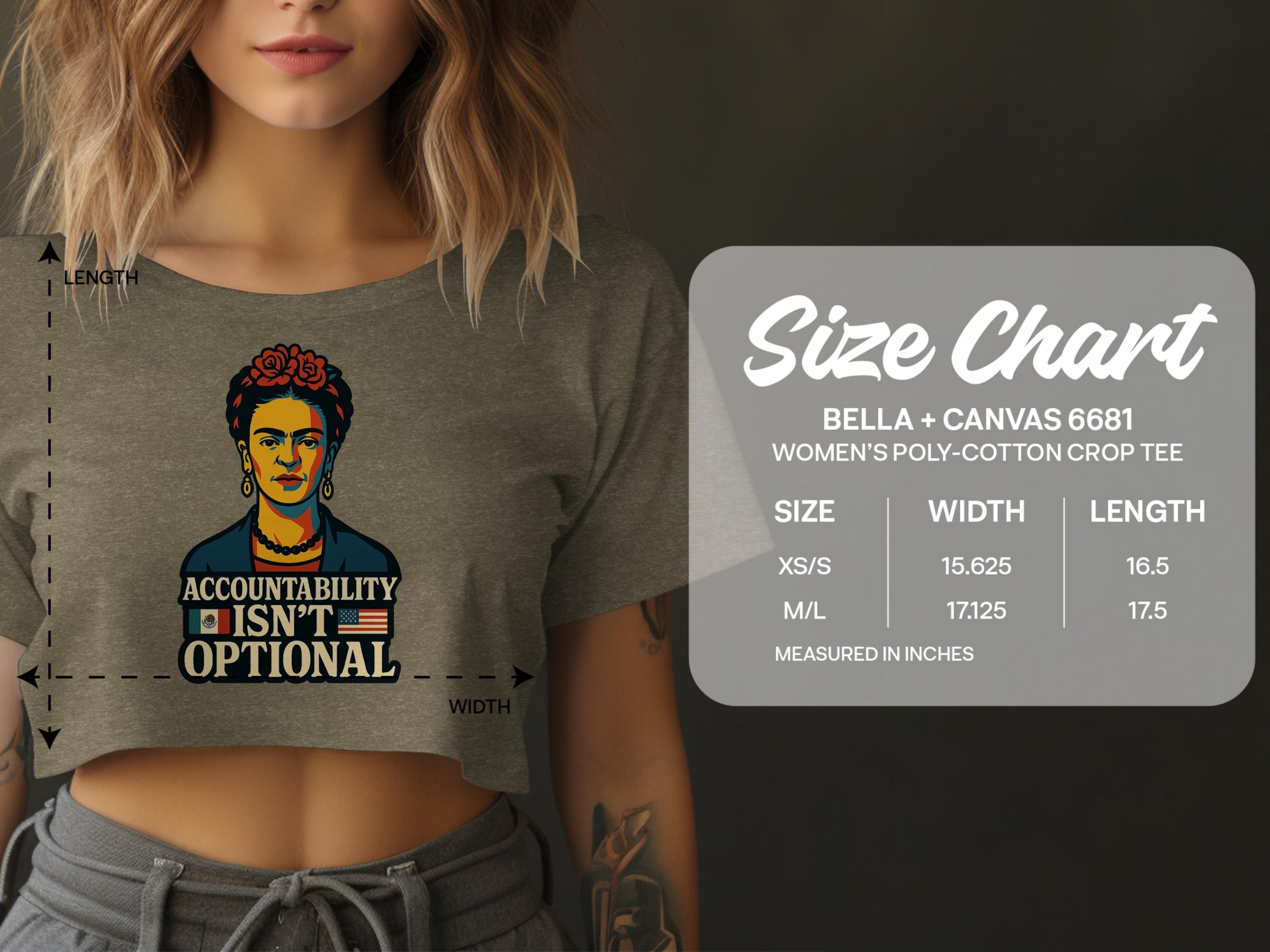 Accountability Isn't Optional Women's Crop Tee product