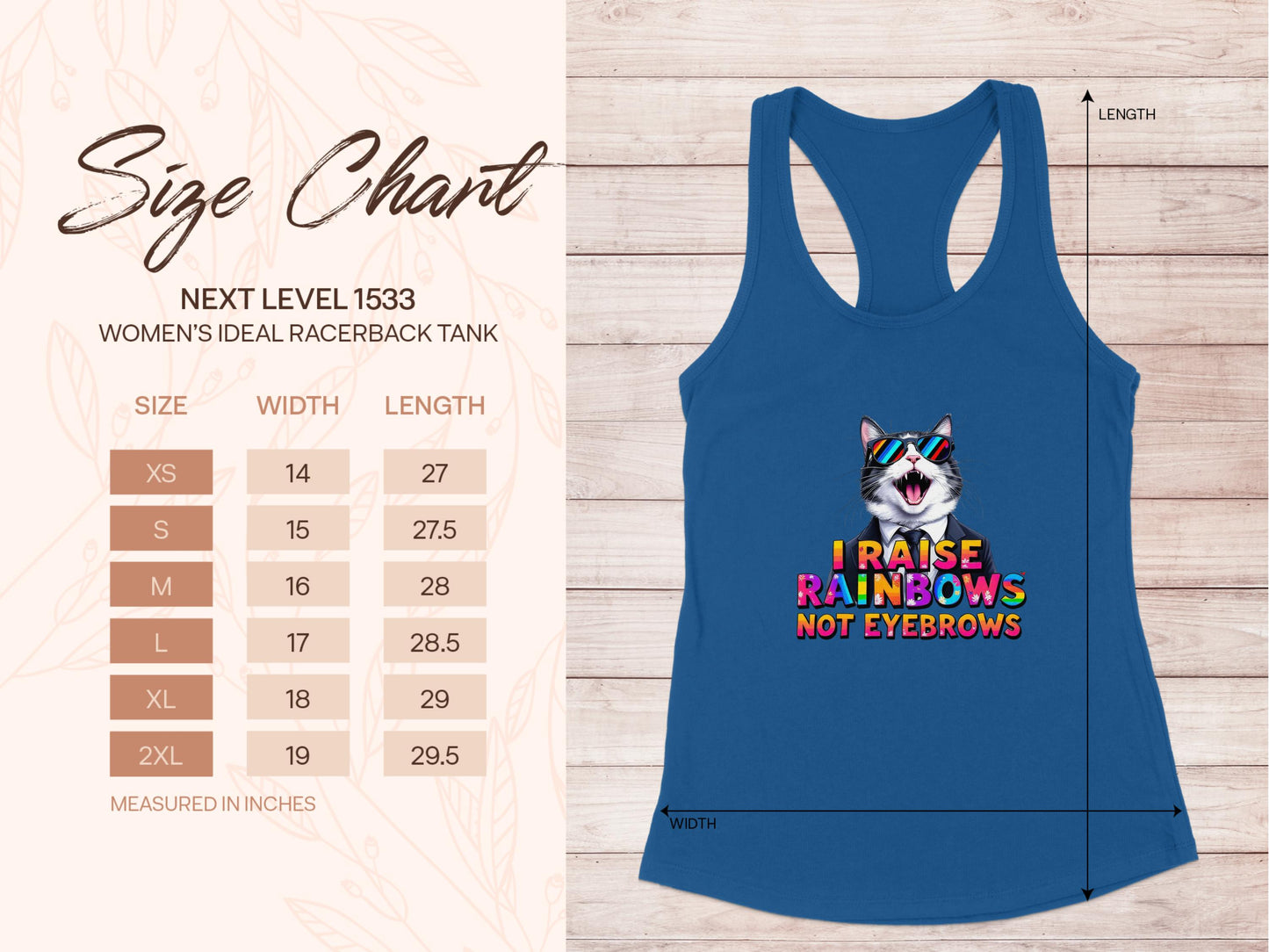 I Raise Rainbows Not Eyebrows Women's Tank Top Product