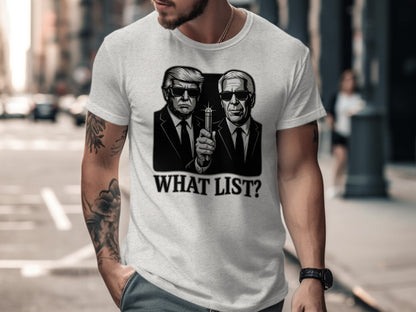 What List Graphic T-Shirt Cool Casual Wear Product