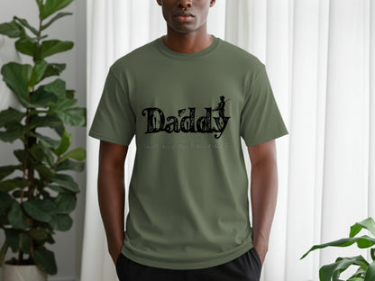 Daddy Printed Olive Green Casual T-shirt product type