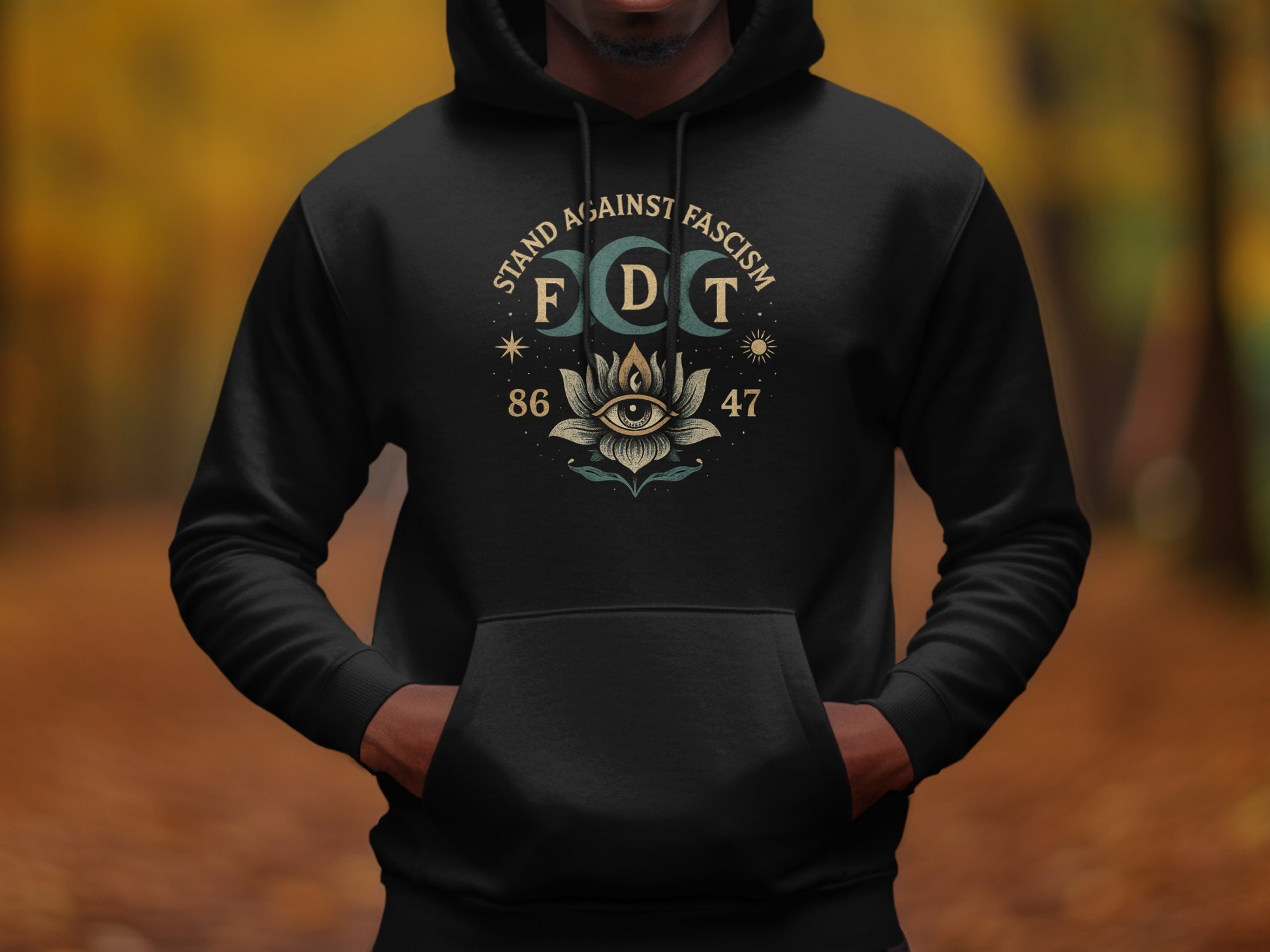 Stand Against Fascism FDT Eye Graphic Hoodie product