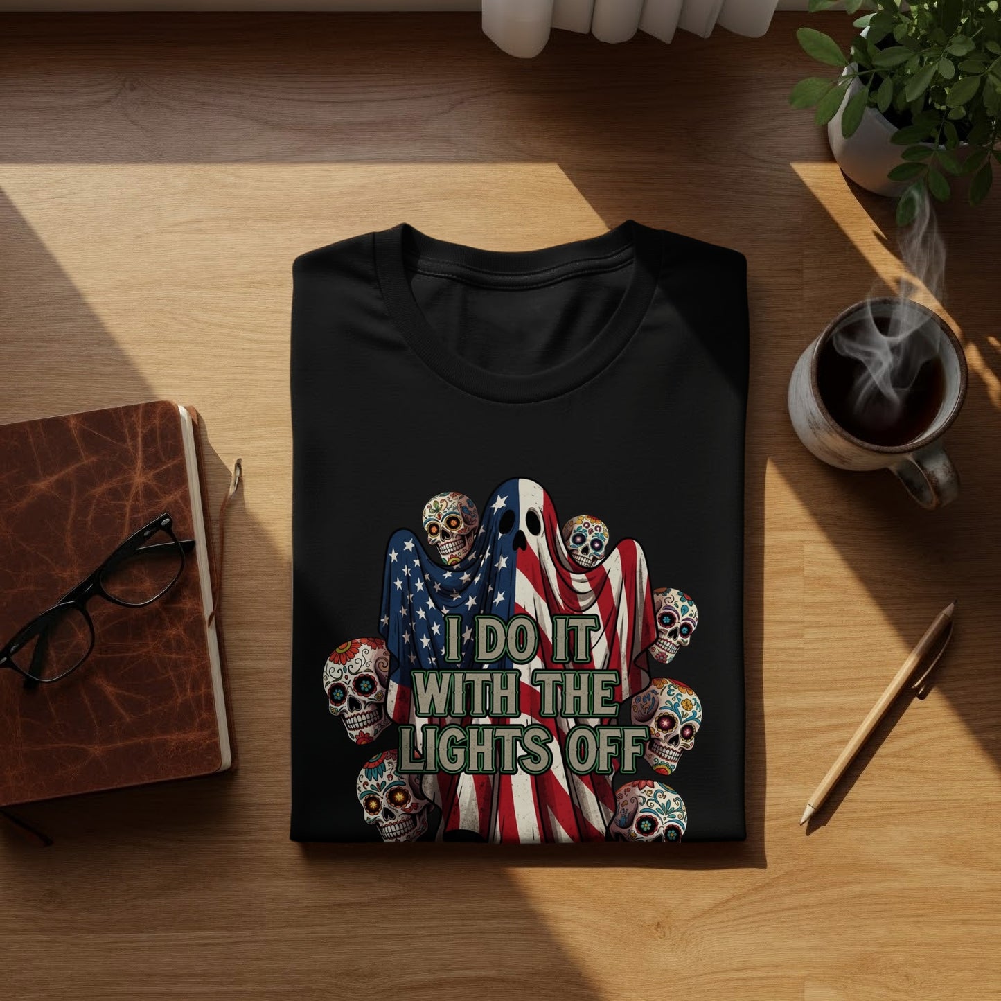 I Do It With The Lights Off Graphic T-Shirt product
