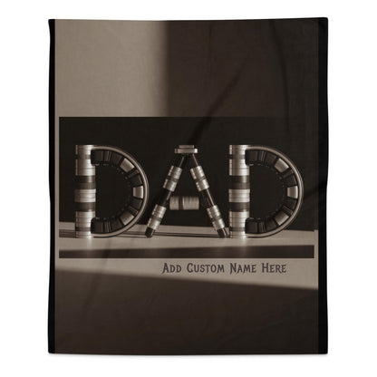 Personalized Dad Custom Name Blanket product type