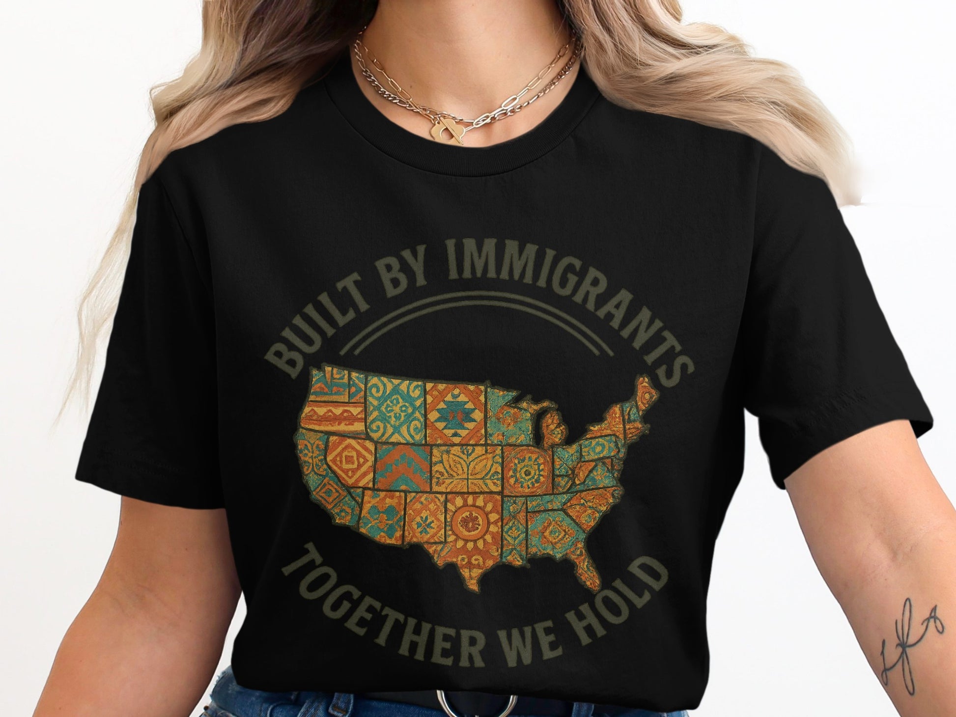 Built By Immigrants Together We Hold T-shirt product