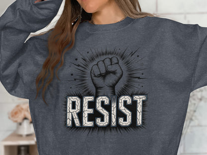 Empowerment Themed Resist Fighter Apparel Product