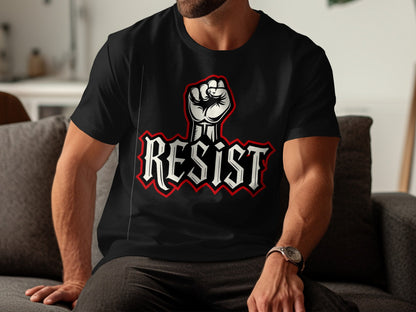 Bold Resist Fist Graphic Statement Shirt product