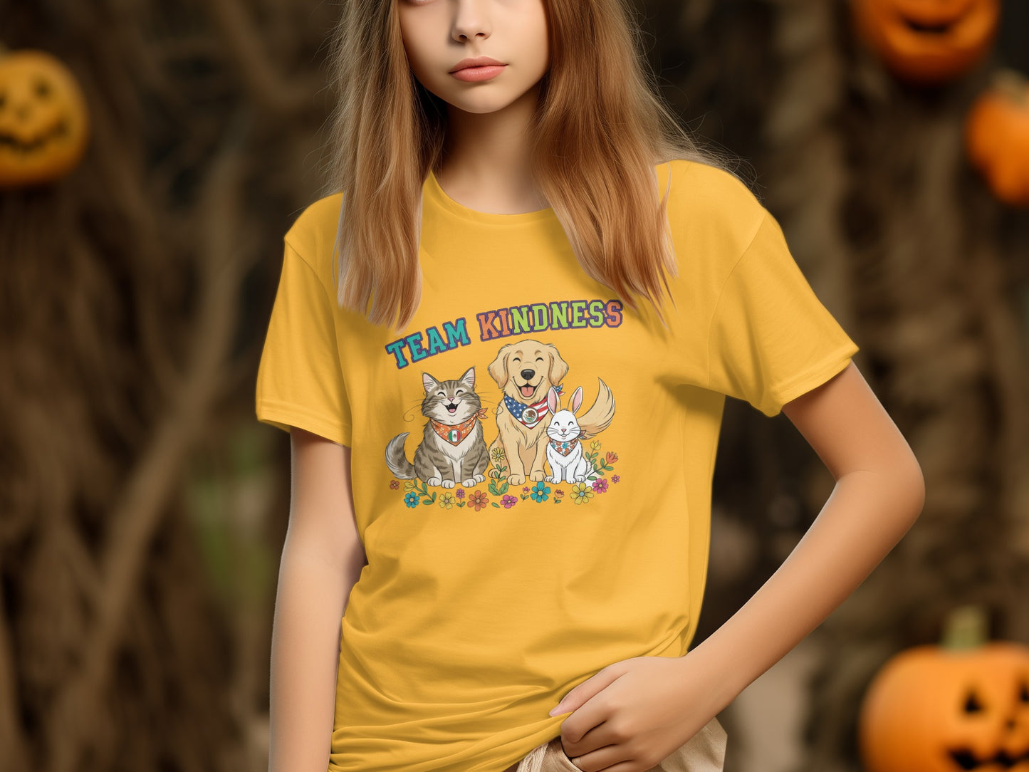 Team Kindness Graphic T-Shirt for Pet Lovers