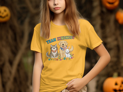 Team Kindness Graphic T-Shirt for Pet Lovers