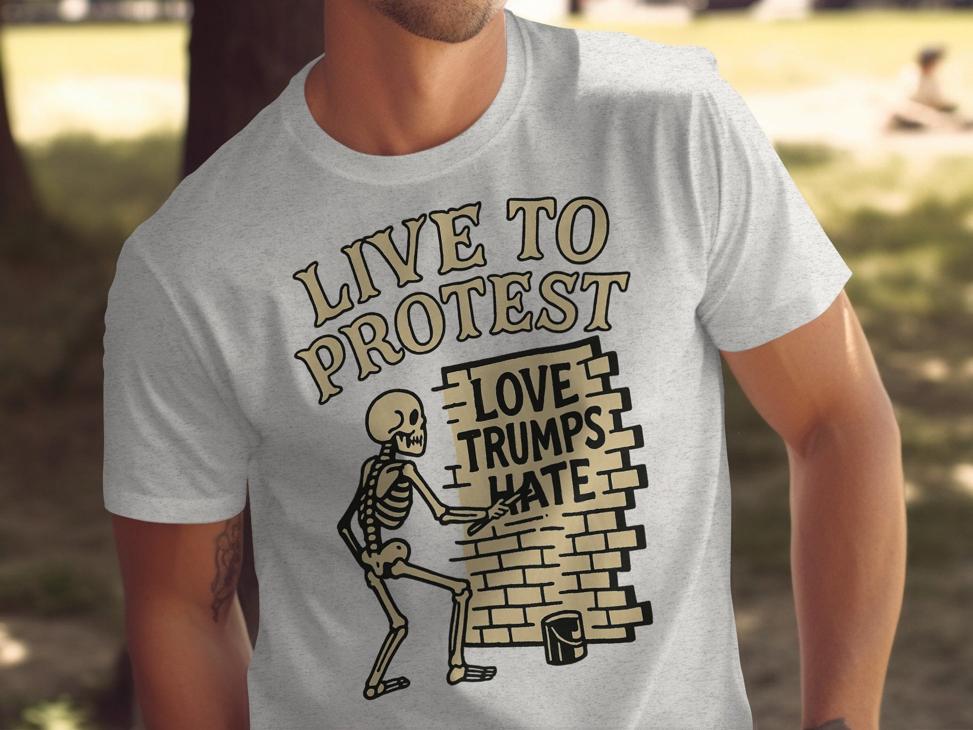 Live to Protest Love Trumps Hate T-Shirt product