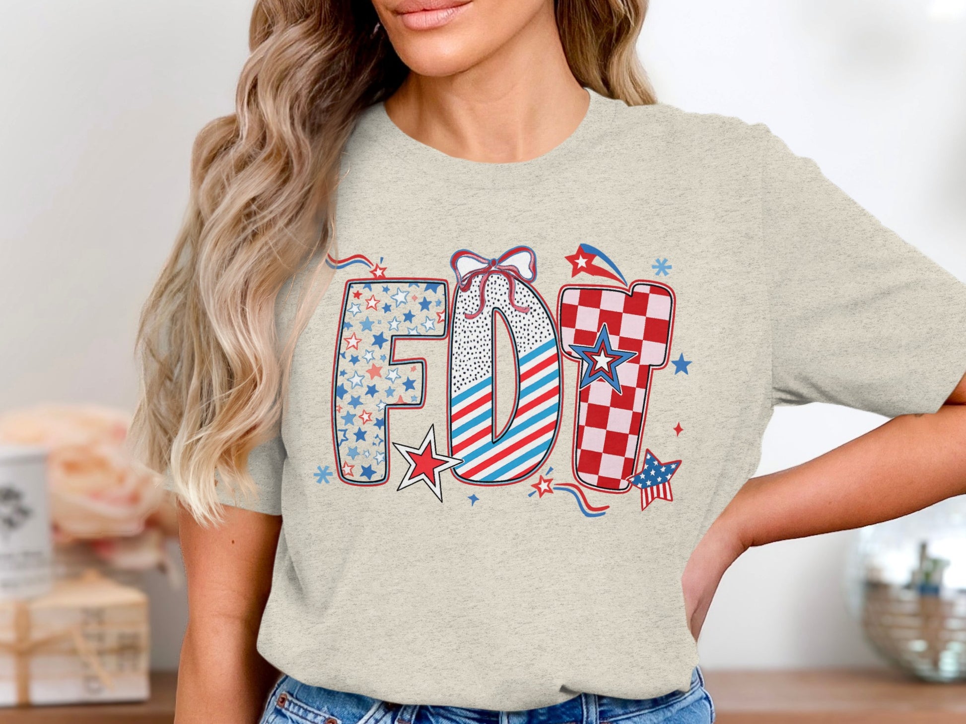 Patriotic USA Inspired Graphic Tee Shirt product type