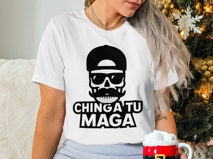 Ching a Tu Maga Skull Graphic Tee Perfect for Gifting